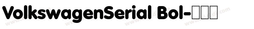 VolkswagenSerial Bol字体转换